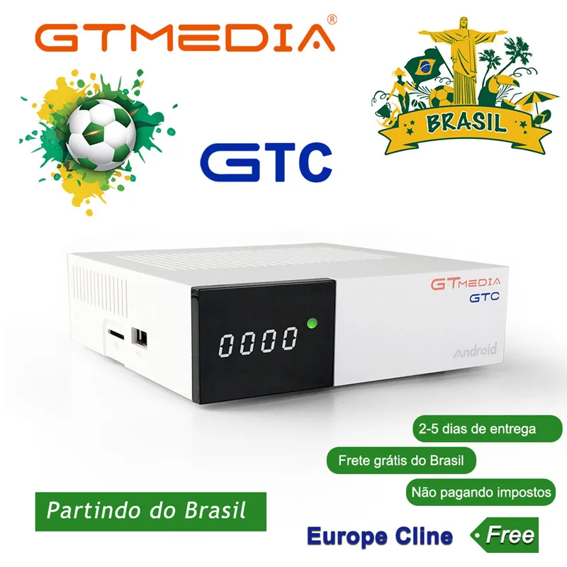 Приемник GTmedia GTC для спутниковой связи Женская Стандартная модель S905D android 6 0
