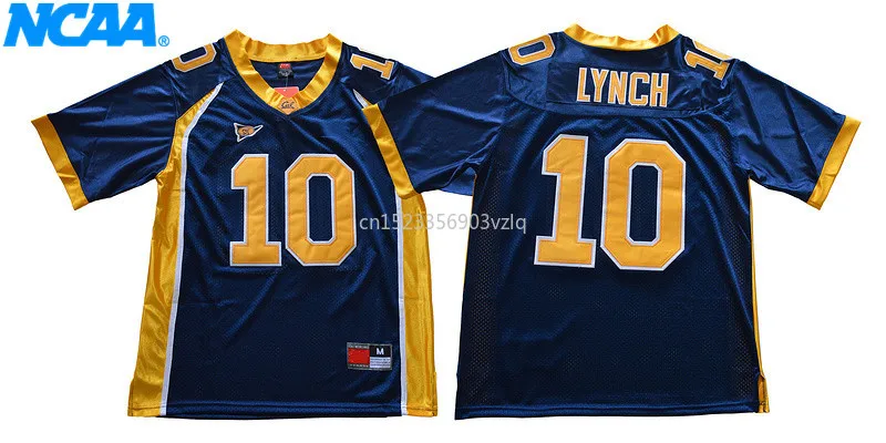 Новое поступление высокое качество NCAA Калифорния Golden Bears#17 Roogers#8 Lynch#10 футболка колледжа Limited Джерси S-XXXL