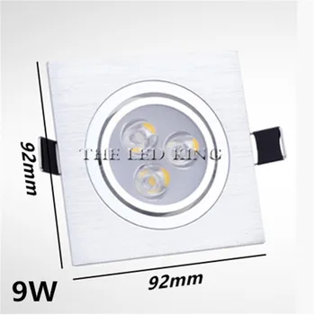 

Super Bright Hot Sale CREE 9W 12W 15W 21W Square LED Ceiling Downlight Dimmable led Downlight Recessed LED Spot Light AC 85-265V