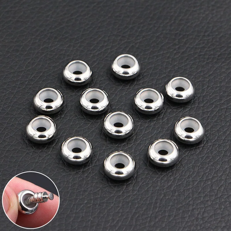 Stainless Steel Stopper Charms Silicone Stoppers Pandora 2pcs/lot