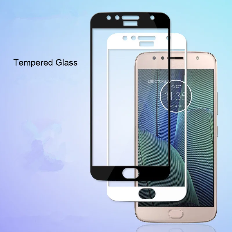 

3D Protective Glass play Tempered Glass For Moto G5 G5PLUS G5S G5SPLUS Glas Screen Protector Film cover with package