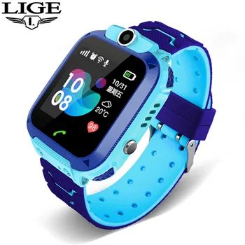 

LIGE Children's Smart Watch Kid smartwatch Waterproof Baby Watches SOS Call LBS Locator Tracker Children gifts for boys girls