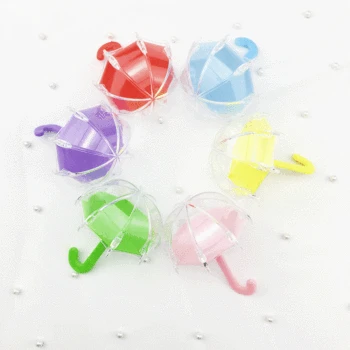 

Portable Empty Eyelash Case Umbrella Shape False Eyelash Storage Box Clear Plastic Eyelash Packaging Box For Girls Women