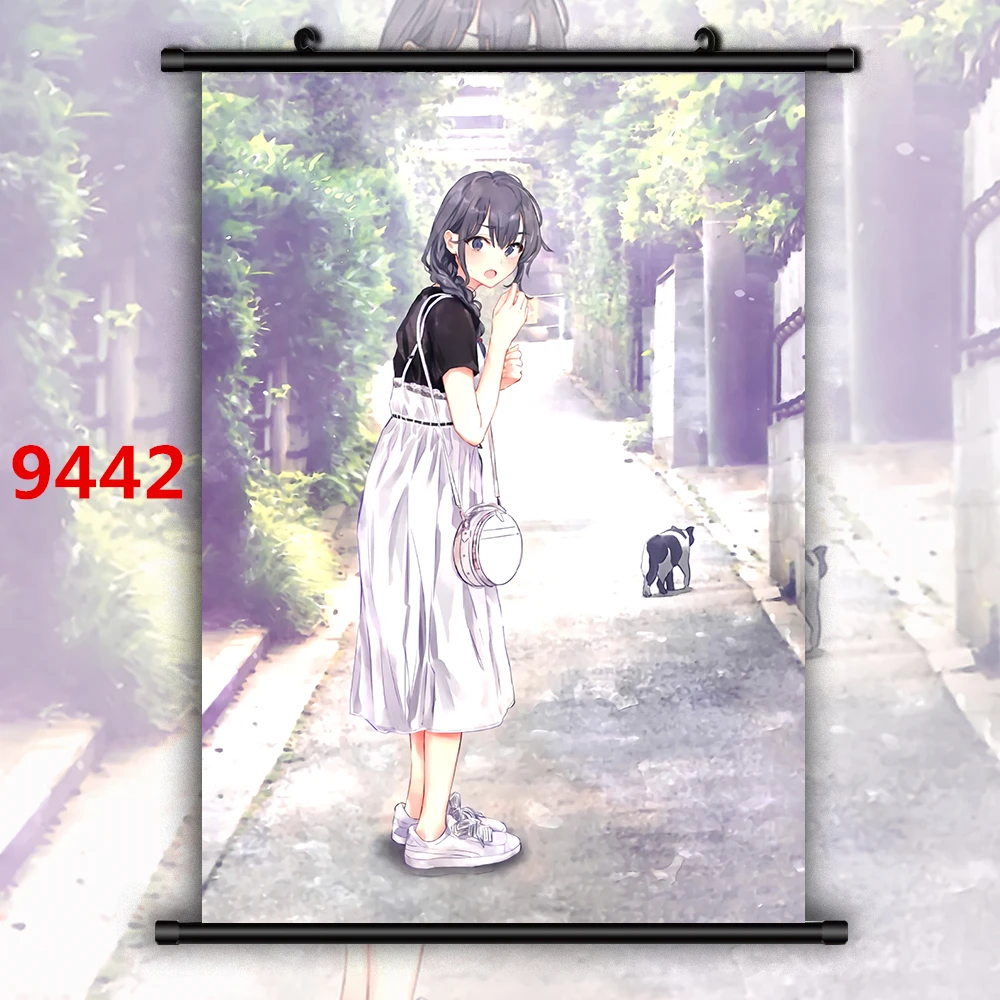 Душица Yukinoshita Yukino Аниме Манга HD Печать настенный плакат свиток - Цвет: 9442