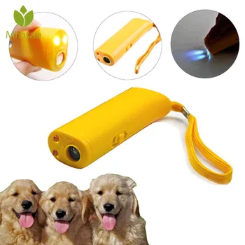 

Pet Dog Repeller Anti Barking Stop Bark Training Device Trainer LED Ultrasonic 3 in 1 Anti Barking Ultrasonic Without Battery