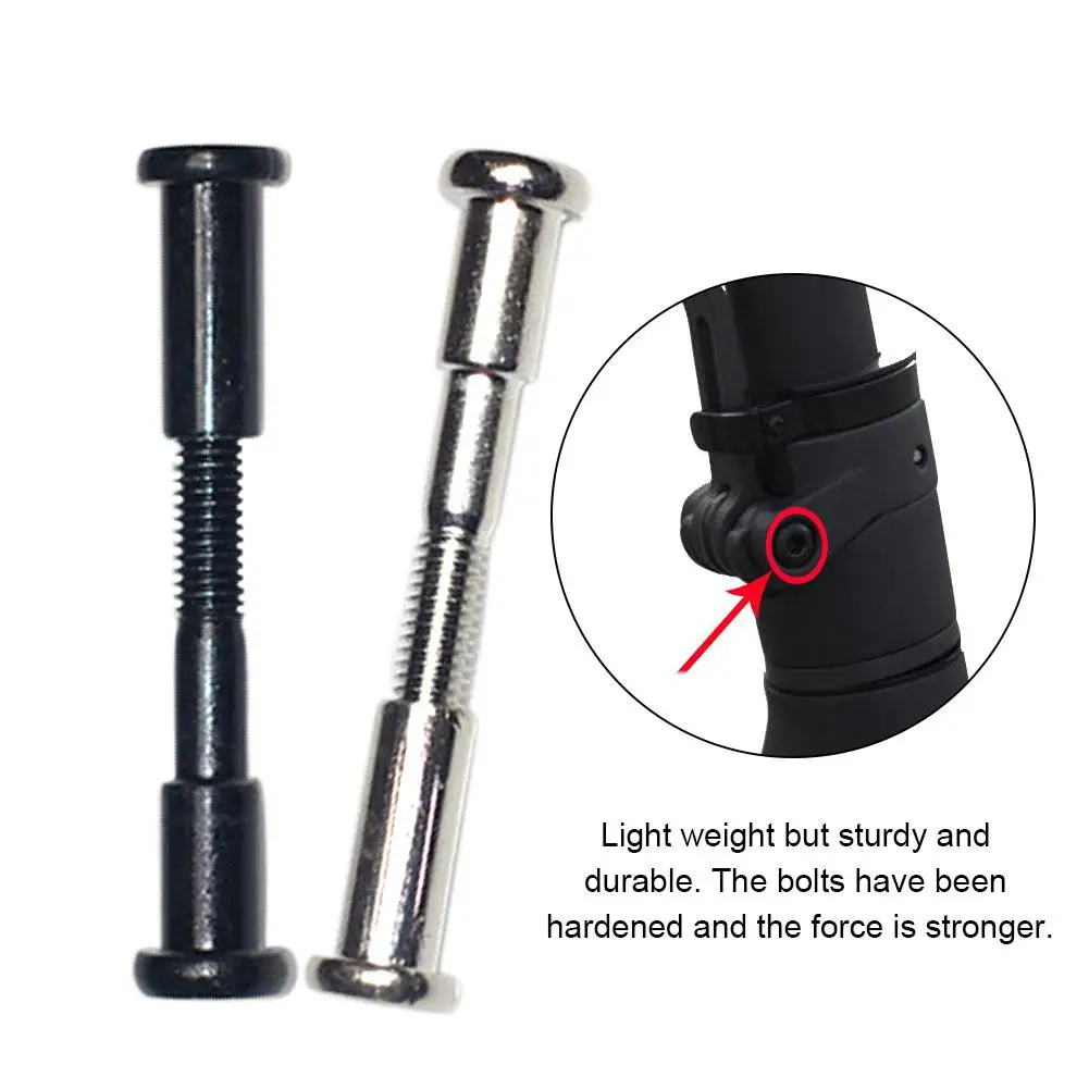 2pcs For Xiaomi MIJIA M365 Electric Scooter Folding Pothook Hinge Bolt Repair Metal Lock Fixed Bolt Screw Hook Accessories Parts