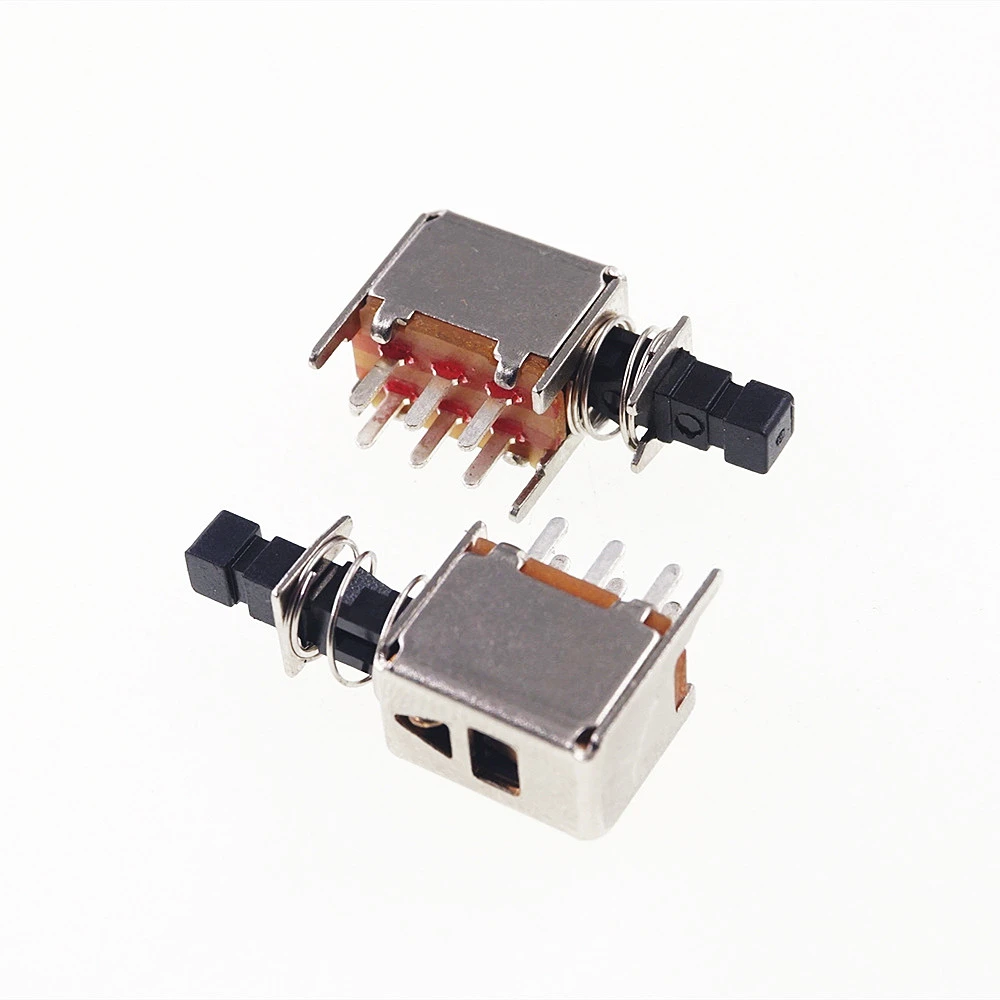 1000Pcs SelfLock Push button Switch DPDT Standard Through Holes PCB