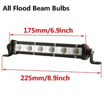 

Off-Road LED Work Light White Aluminum 6000k Shockproof Parts Accessories