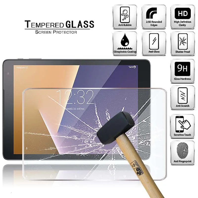 

Tablet Tempered Glass Screen Protector Cover for Vodafone Smart Tab N8 HD Tempered Film Anti-Screen Breakage Anti-Scratch