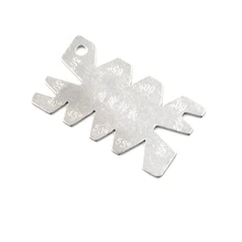 1 pièce 29/30/40/45/50/55/60/65 modèle d'angle en acier inoxydable ruban filetage outil de mesure de jauge d'angle de coupe(China)