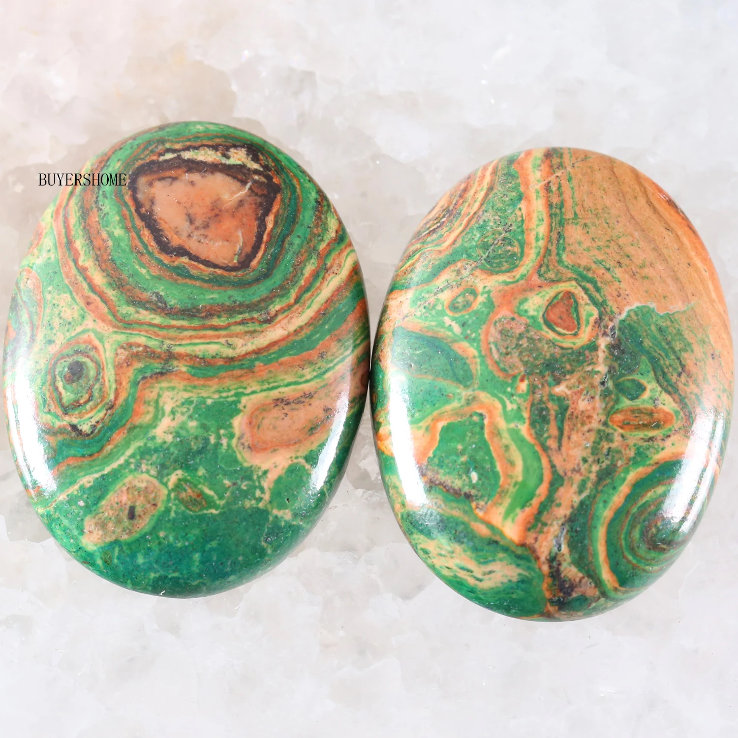 

Green Malachite Natural Stone 30x40MM No Drilled Hole Oval Cabochon CAB Bead for Men DIY Jewelry Making Rings 1Pcs K1725
