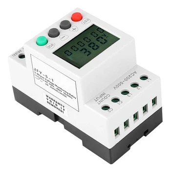 

3 Phase Protection Relay Voltage Monitoring Relay 35mm DIN Rail Voltage Monitor Relay with LCD Display