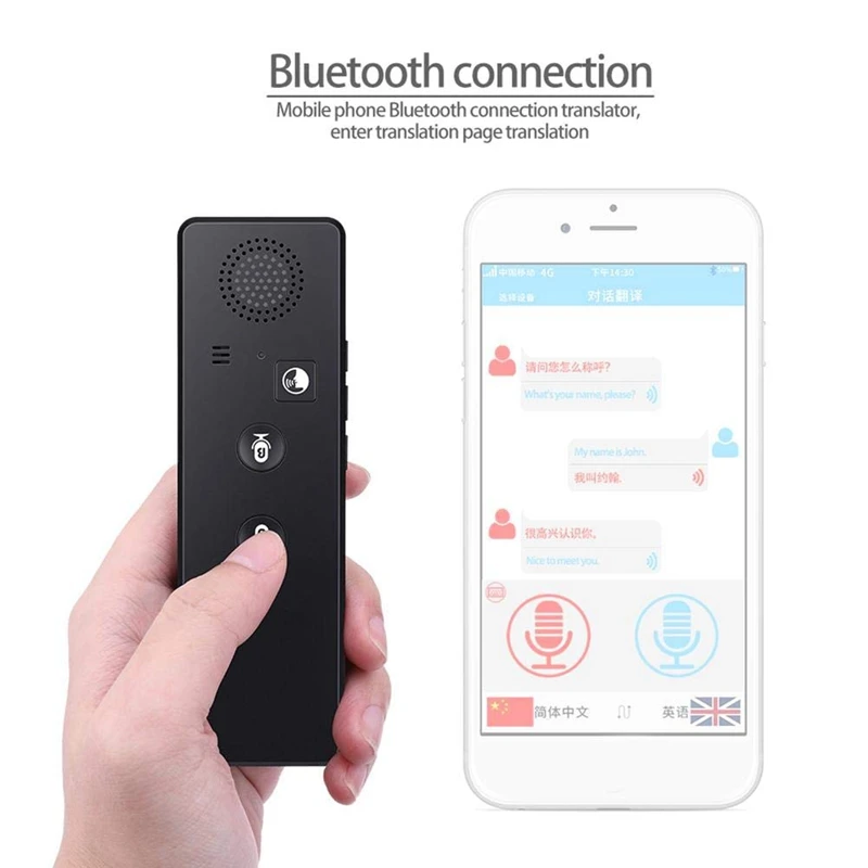 T3 Интеллектуальный переводчик 40 язык голосовой Bluetooth переводное устройство Интеллектуальный голосовой переводчик