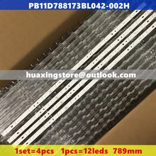4 шт. светодиодный полосы для VIVAX 40 дюймов PB11D788173BL042-002H SLE40F10M4 789 мм