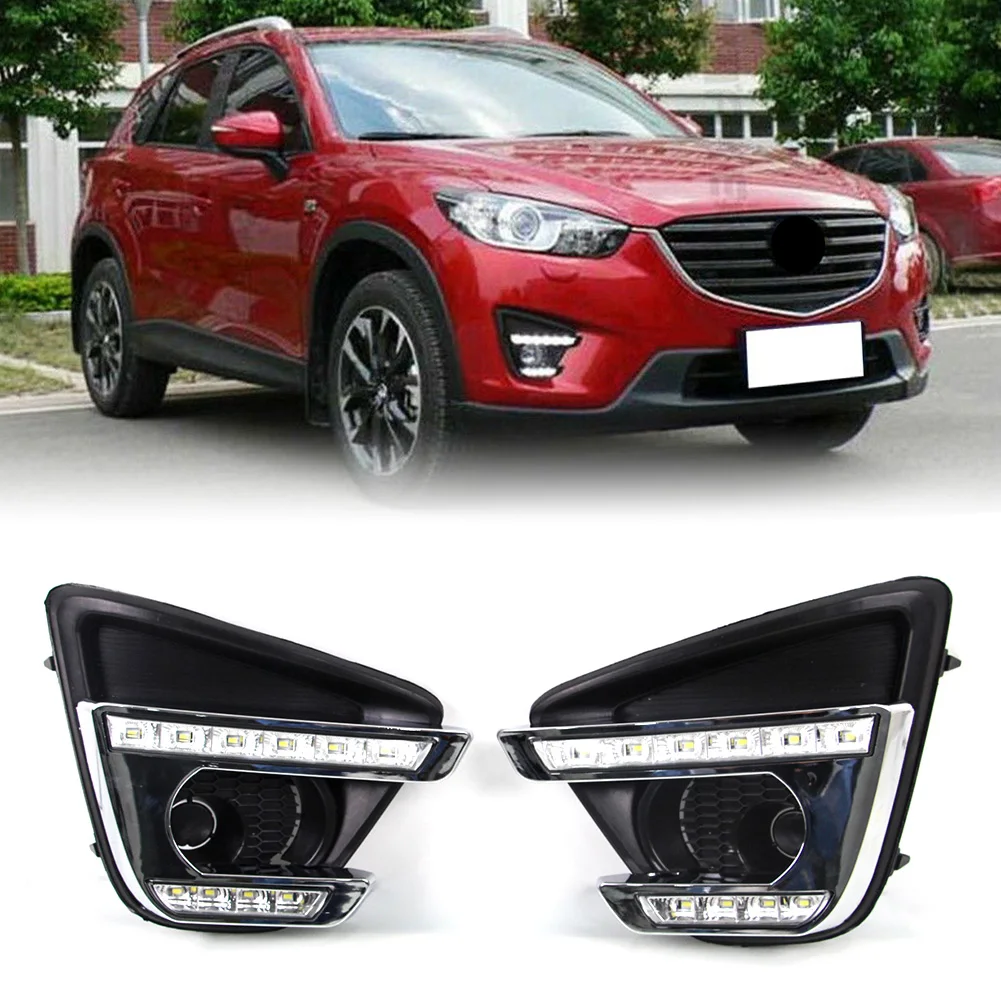 

1Pair Car Turn Signal LED Daytime Running Lights DRL For Mazda CX-5 2013 2014 2015 2016 / CX5 13 14 15 16