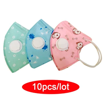 

Cartoon Mouth Mask Children PM2.5 Kid Mask Masks with Breath Valve Activated Carbon Filter Breathable Mask Child Protective Mask