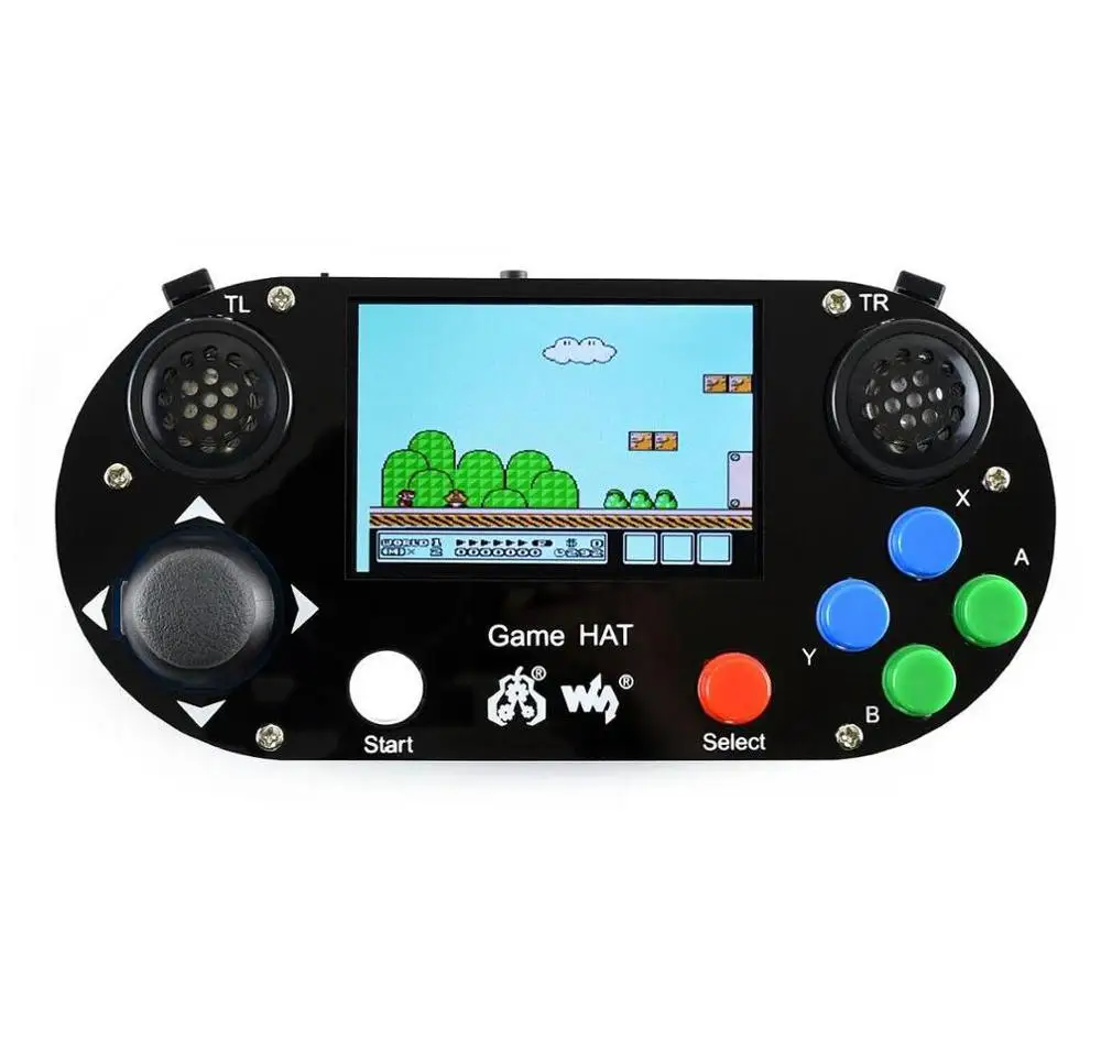 Игровая консоль AiSpark для Raspberry Pi A+/B+/2B/3B/3B+, 3,5 дюймовый ips экран, 480*320 пикселей. 60 кадров, встроенный динамик, разъем для наушников