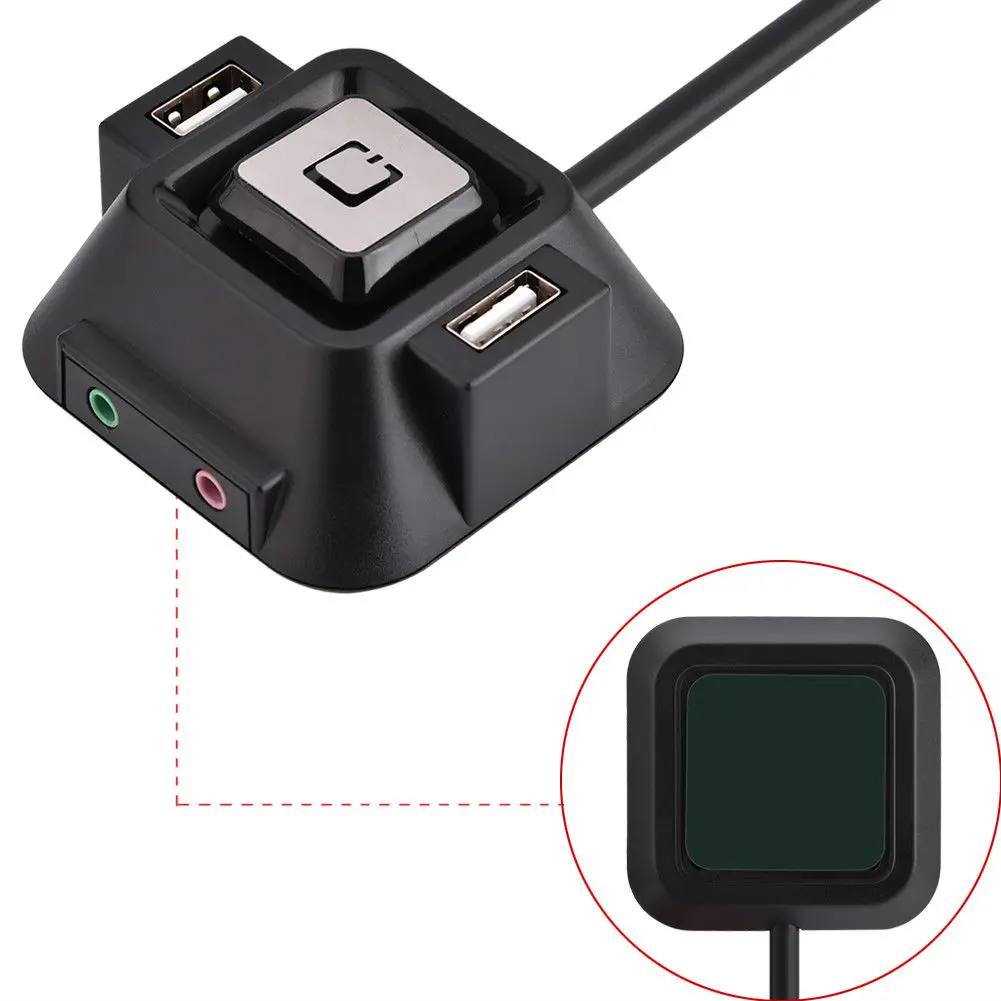 Чехол для настольного ПК с двумя портами usb Кнопка сброса питания аудио микрофон порт T