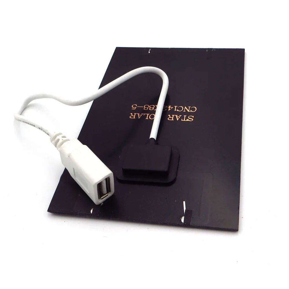 Панели солнечные 5V 2W с USB Порты и разъёмы Стандартный эпоксидный поликристаллический кремний DIY батарея заряд энергии Модуль Мини Солнечная батарея игрушка