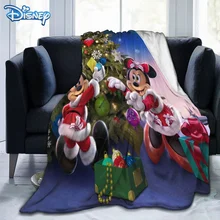 Couverture Disney Mickey en peluche pour enfants et adultes, couvre lit d'hiver, cadeau de noël 