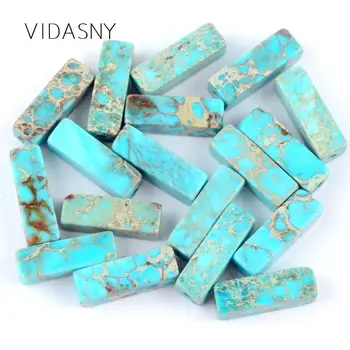 

Natural Gem Stone Column Shape Lake Blue Sea Sediment Jaspers Tube Beads For Jewelry Making 4*13mm Loose Beads Diy Bracelet 15''