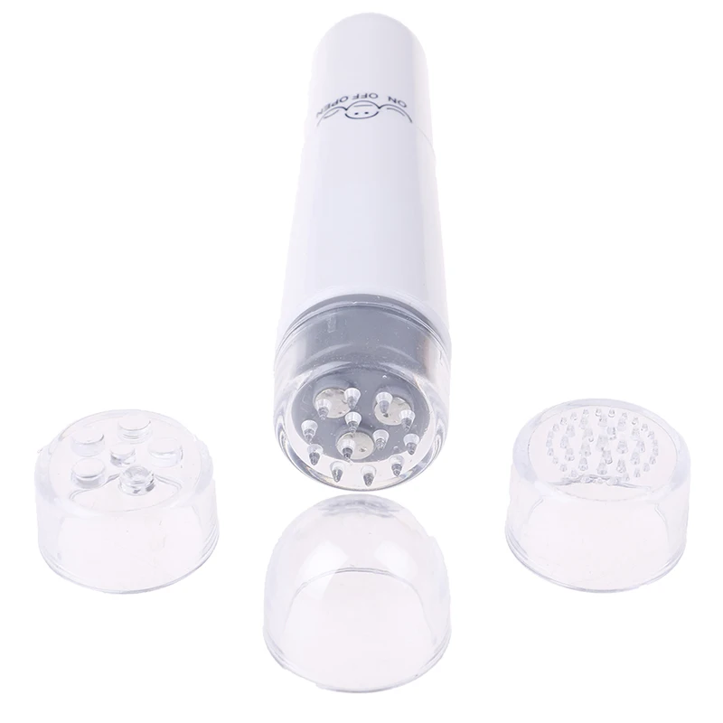 4 Head Electric Eye Massager Facials Great Vibration Lift Face Massage Stick Mini Portable Facial Massage Device Pen