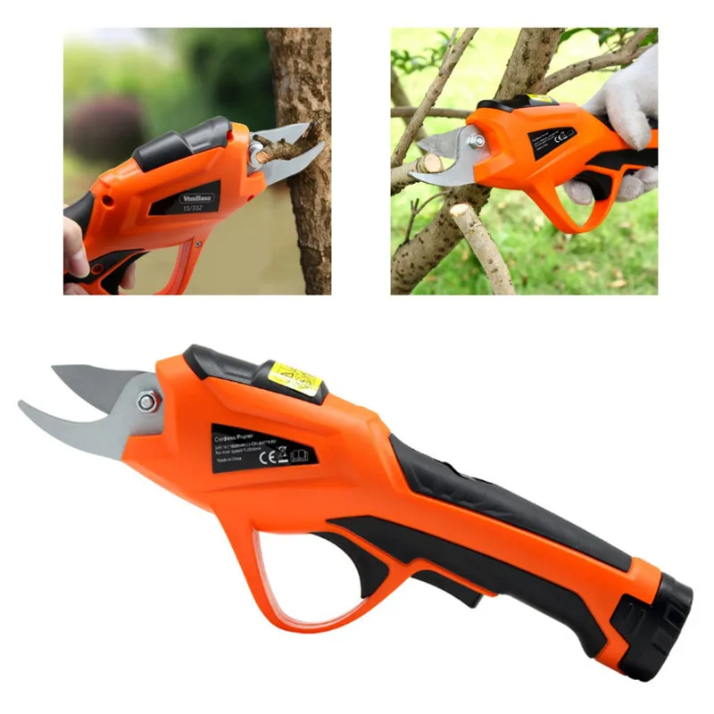 

3.6V Battery Electric Pruning Shears Cordless Orchard Branches Cutter Cutting Tools Pruner Scissor Garden Pruning Tools