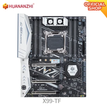 HUANANZHI - Placa Base X99 TF X99 para Intel XEON E5 LGA2011-3, Tarjeta Madre para Todas las Series, Memoria DDR3 DDR4 RECC NON-ECC, NVME USB 3.0 ATX