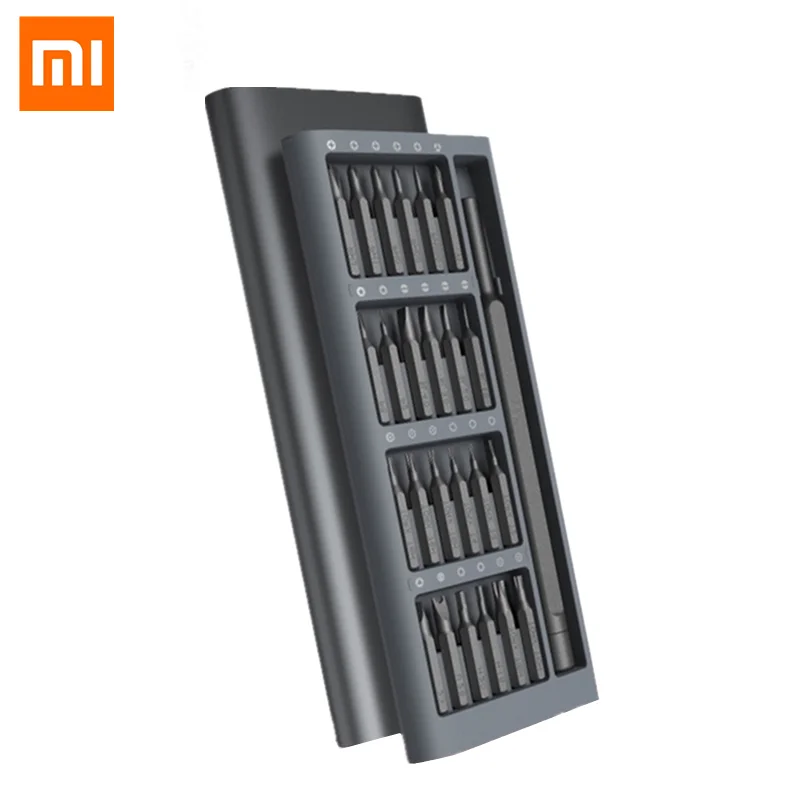 

Original Xiaomi Mijia Wiha Daily Use Screwdrive Kit 24 Precision Magnetic Bits Alluminum Box Screw Driver Xiaomi Smart home Set