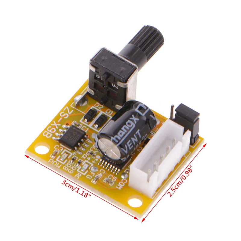 

DC 5V-12V 2A 15W Brushless Motor Speed Controller No Hall BLDC Driver Board