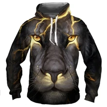 lion printed hoodies