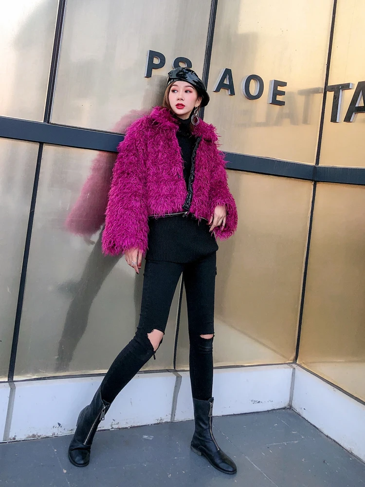Для женщин Хай-стрит два способы ношения длинное пальто размера плюс свободная контрастного Цвет заблокирован наряд на зиму, теплый толстый кардиган