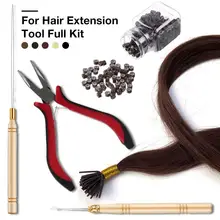 Инструменты для наращивания волос-расширительные Кольца для волос, бусины, щипцы для наращивания волос, капсулы, Кератиновый клей для удаления волос