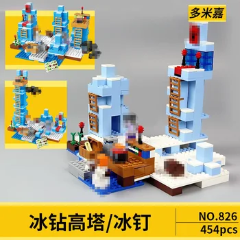

I Cave Citys minecraftinglys Building Blocks Compatible with ededinglys Aminal Alex Action Figures Brick Toys Children gift