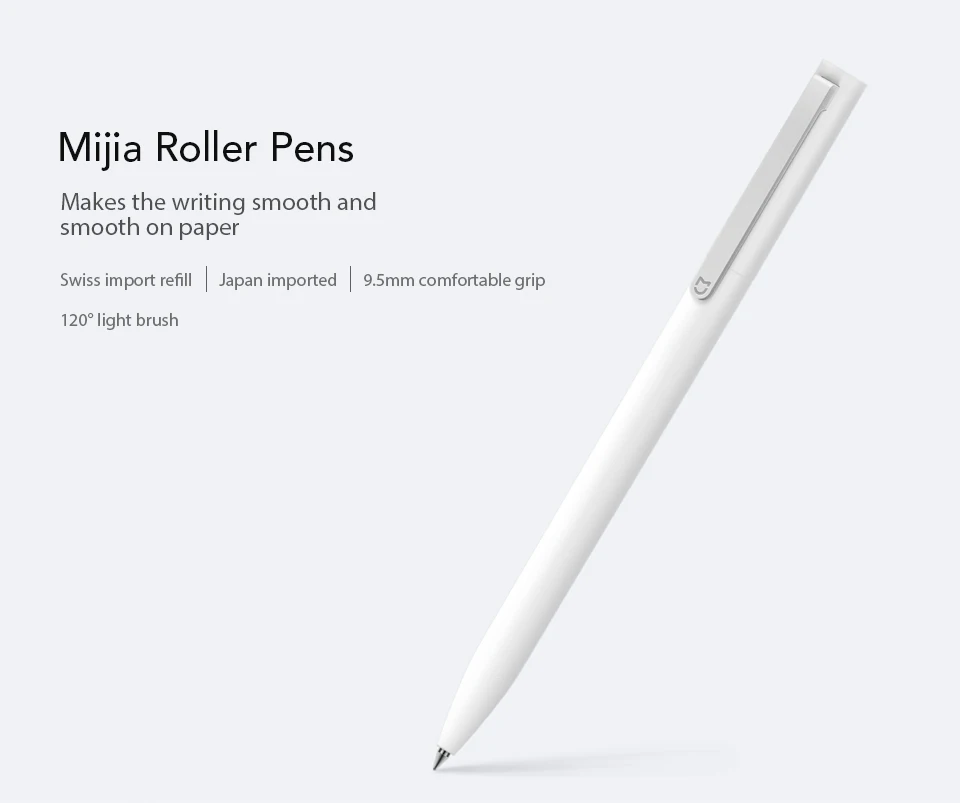 Original-Xiaomi-Mijia-Roller-Pen-with-0.5mm-Swiss-Refill-120-Degree-Rotation-143mm-Rolling-Ball-Pen-White- (1)