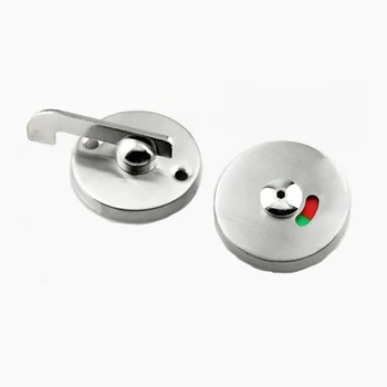 

Stainless Steel Door Lock Instructions Public Restroom Toilet Partition Door Lock Vacant Engaged Indicator Bathroom Zopah