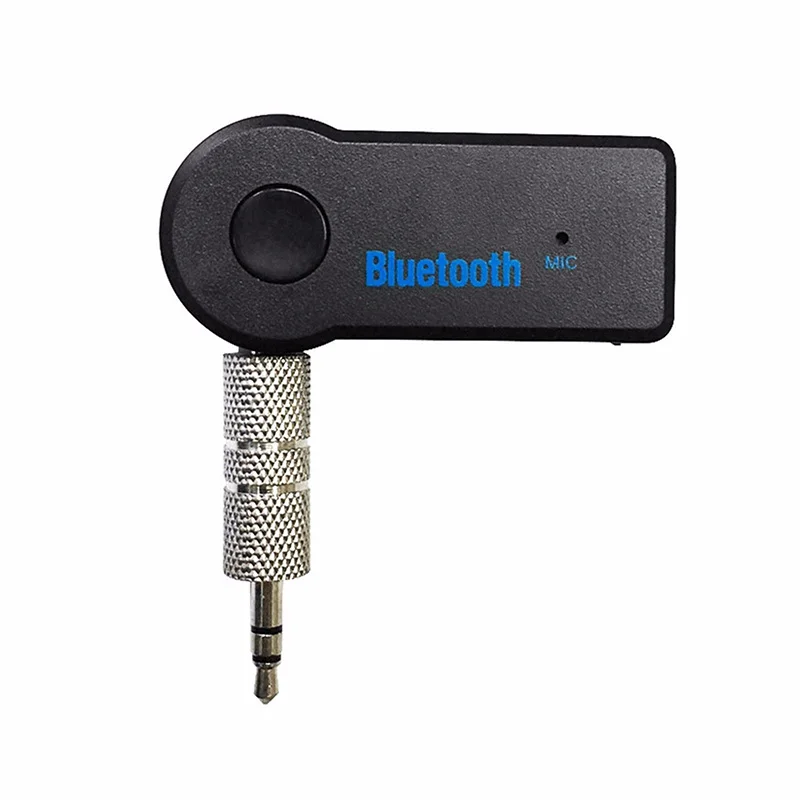 Черный 3,5 мм разъем беспроводной bluetooth-приемник Автомобильный приемник портативный Bluetooth 4,1 адаптер для громкой связи для автомобиля ТВ ПК приемник - Цвет: Черный