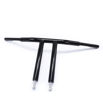 

Custom Motorcycle 1-1/4" Black/Chrome Custom 10" RISE T-Bar Handlebar Drag Bar For Harley Softtai Sportster XL Dyna FLST FXST