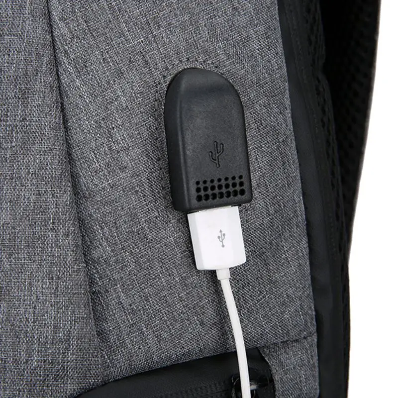 Нейлоновый рюкзак для путешествий, usb порт для зарядки ноутбука, рюкзак для подростков мальчиков 35EF