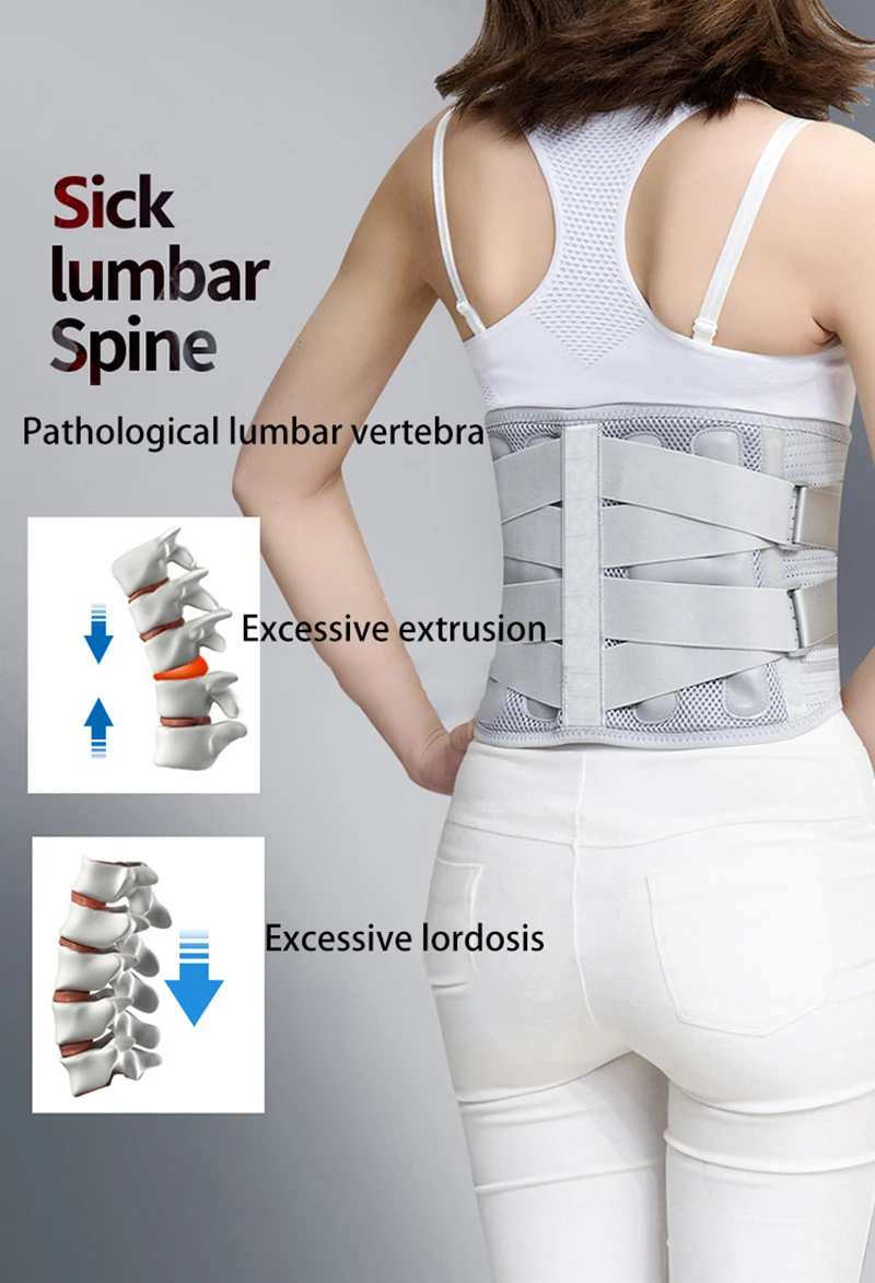 Waist Protect Belt Bionic Cartilage Support The Waist Breathable Fabric Self-Heating Gasket Relieve Lumbar Pressure