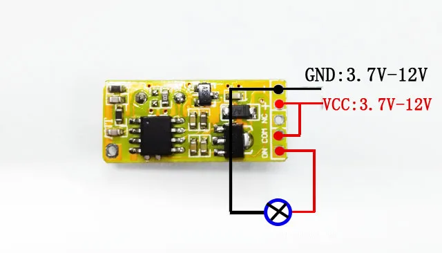 3.7V-12V1A микро модуль приема передачи литиевая батарея мощность низкая мощность беспроводной переключатель Контактное реле