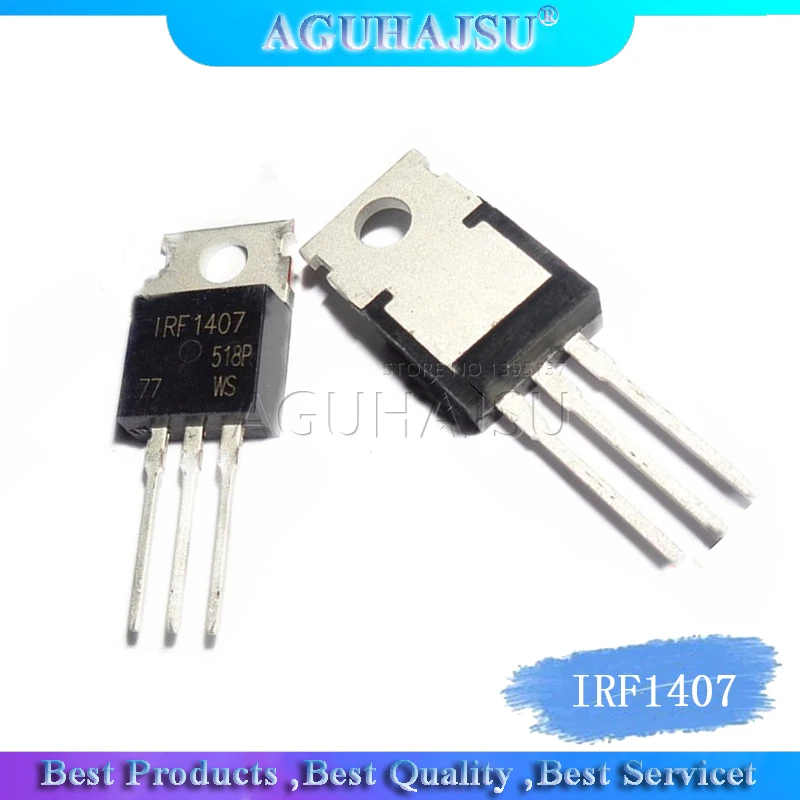 10pcs/lot IRF1407 IRF1407PBF New stock TO-220 75V 130A | Электронные компоненты и принадлежности