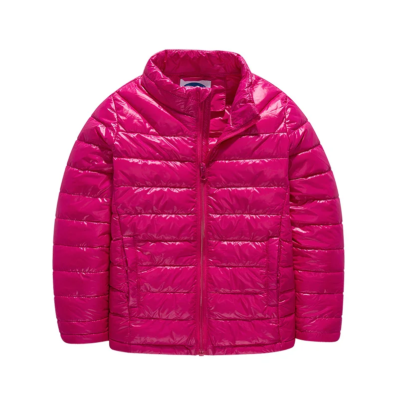 THREEGUN/Детская куртка для мальчиков и девочек; 90% пуховое пальто; зимняя детская куртка; Верхняя одежда для малышей; зимний светильник - Цвет: Rose