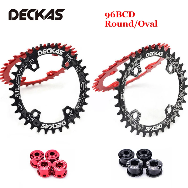 Deckas MTB узкая широкая цепь 94BCD 96BCD Овальная Круглая кольцо 32T/34T/36T/38T дорожный