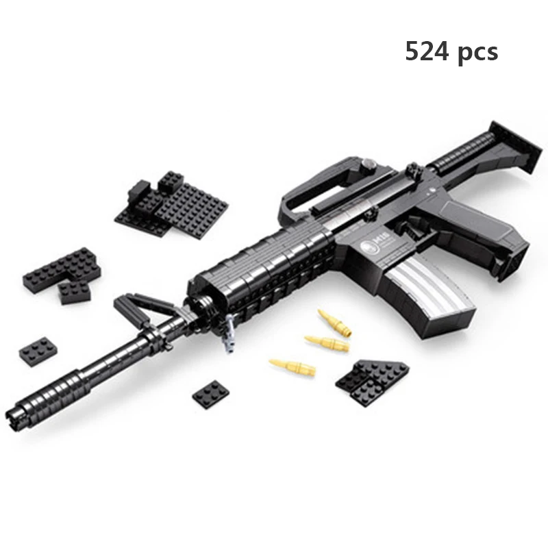 Ausini пистолеты Technic Пистолет Desert Eagle Submachine 98k модель SWAT WW2 полицейское оружие Модель