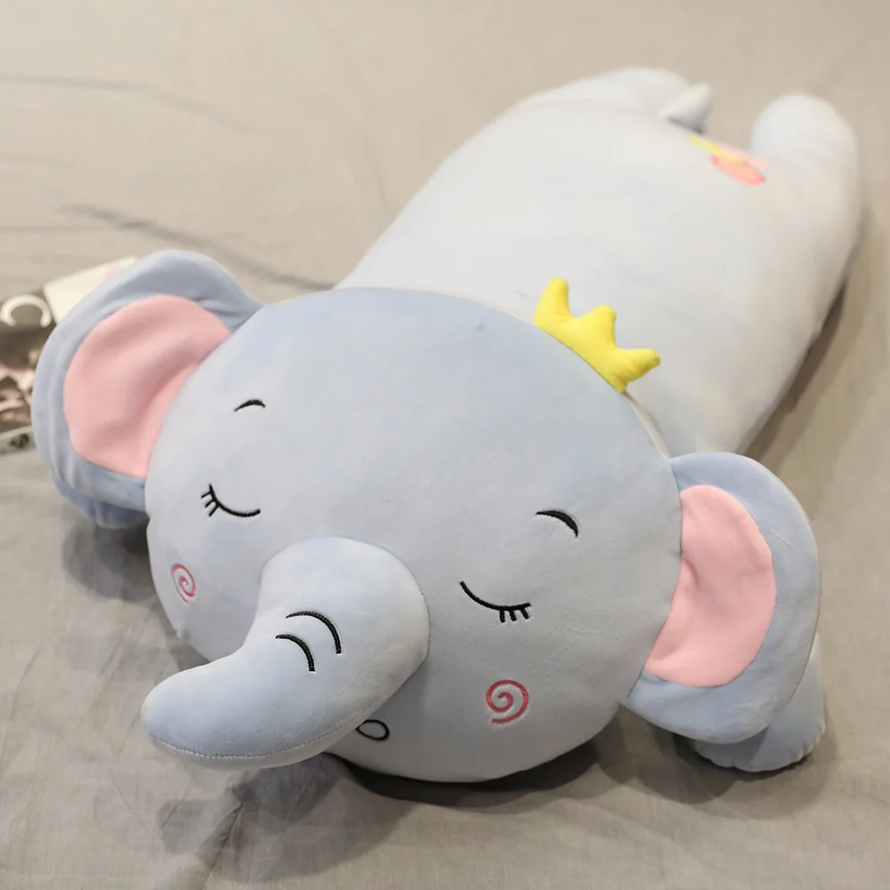 elephant Милые плюшевые животные подушка мультфильм лежа слон свинья Шиба ину собака, коала милые плюшевые игрушки подарок на день рождения для детей - Цвет: elephant
