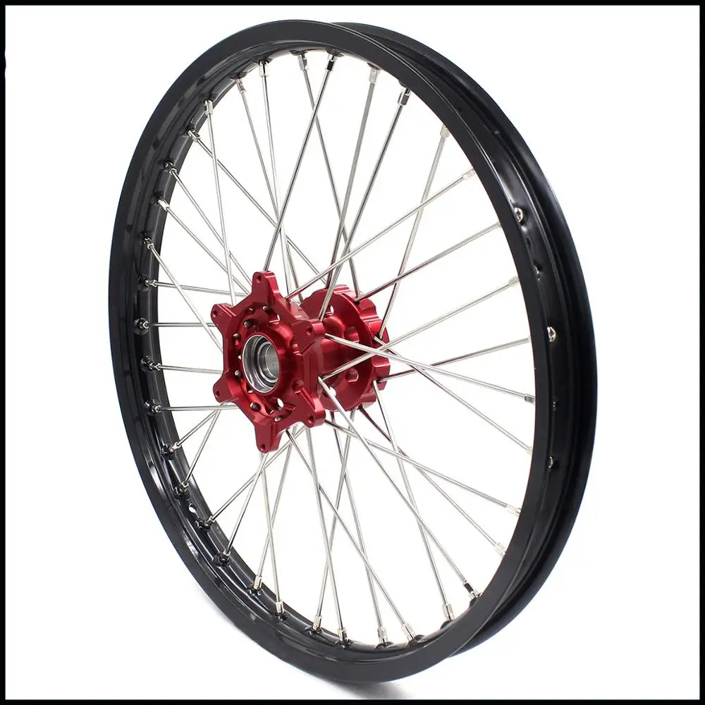 21/18 SPOKED ENDURO колеса диски набор для Бета RR 2013 2020 красные алюминиевые