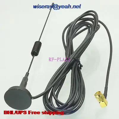 DHL/EMS 100 шт. 433 МГц антенна 433 МГц 3dBi GPRS GSM SMA Мужской прямоугольный магнитный База для ветчины Radio-A1