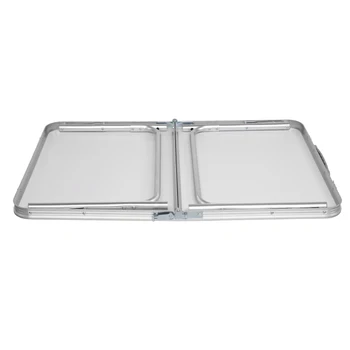 

【US Warehouse】90 x 60 x 70cm Home Use Aluminum Alloy Folding Table White