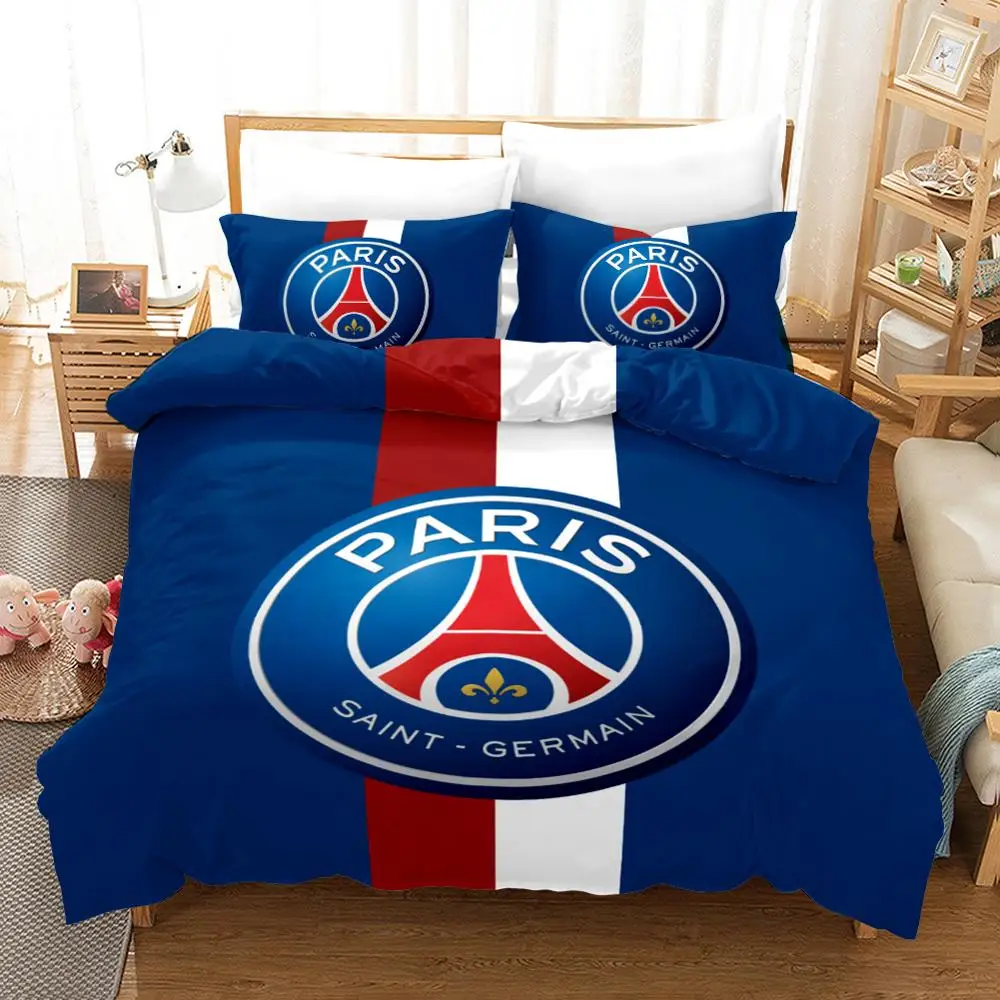 

New 3pcs Football Club Bedding Set Bed Linen Quilt Cover Sheet Set Pillowcase Duvet Cover Sets USA EU AU Single Twin Full Size